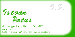 istvan patus business card